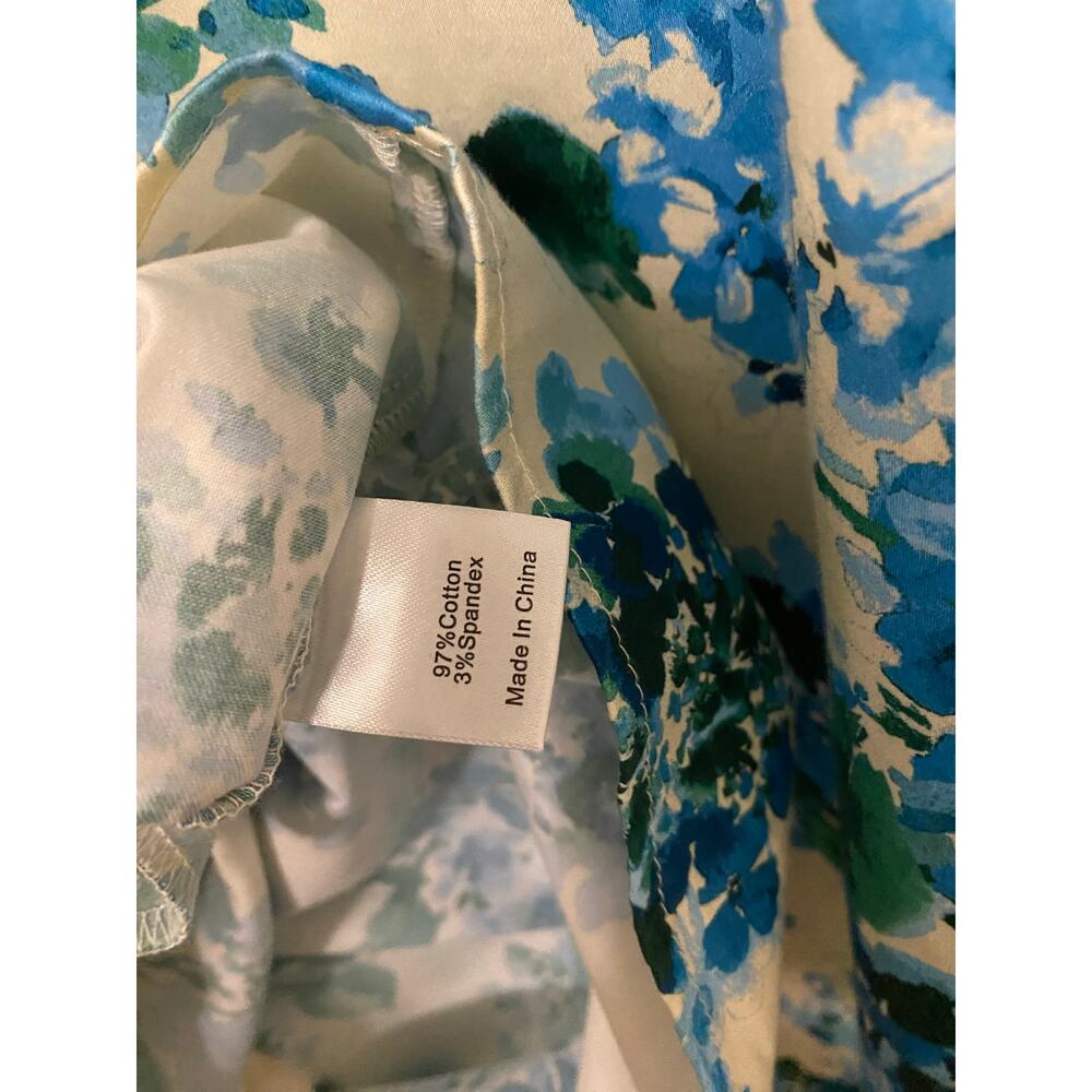 Tuckernuck Sleeveless Charlie Dress Medium Waters Edge Hydrangea Floral Collared - Picture 11 of 12